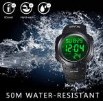 RSVOM Men's Waterproof Sport Watch with LED Backlight
