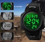 RSVOM Men's Waterproof Sport Watch with LED Backlight