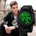 RSVOM Men's Waterproof Sport Watch with LED Backlight