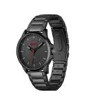HUGO Men's Black Stainless Steel Quartz Watch