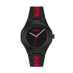 HUGO Men's Quartz Watch with Silicone Bracelet