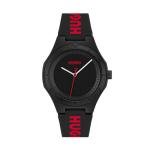 HUGO Men's Quartz Watch with Silicone Bracelet