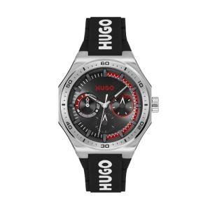 HUGO Sport Quartz Watch with Silicone Bracelet