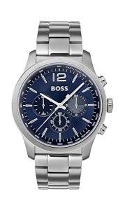 BOSS Men's Silver Stainless Steel Chronograph Watch