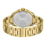 HUGO Men's Multifunction Quartz Watch with Gold Bracelet