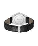 BOSS Men's Black Leather Strap Quartz Watch