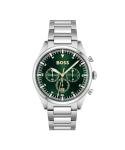 BOSS Men's Chronograph Silver Stainless Steel Watch