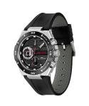 HUGO Wild Collection Men's Black Leather Watch