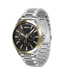 HUGO Men's Quartz Multifunction Watch with Silver Bracelet
