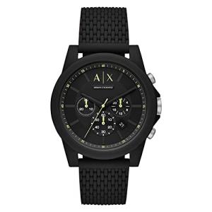 Armani Exchange Men's Quartz Watch with Silicone Strap