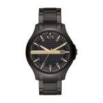 Armani Exchange Men's 46mm Black Stainless Steel Watch