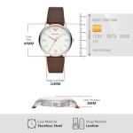 Emporio Armani Men's Watch with Leather Strap