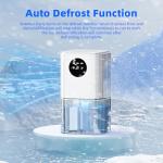 Portable 1800ML Dehumidifier with Timer & Lights