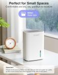 CLEVAST Ultra Quiet 850ml Portable Dehumidifier