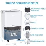 SHINCO 10L Energy Efficient Dehumidifier & Air Purifier