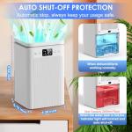 Portable 2200ml Dehumidifier with Timer and LED