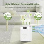 Compact 2200ml Dehumidifier with LED Lights