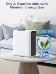 Compact 3000 ML Dehumidifier with Timer and Auto Defrost