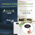 Compact 2200ml Dehumidifier with LED Lights