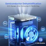 EasyAcc Quiet Electric Dehumidifier with LED Colors