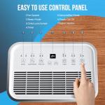 PureMate Compact 20L Portable Dehumidifier with Timer