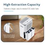 PureMate Compact 20L Portable Dehumidifier with Timer