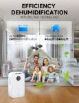 Quiet 2200ML Dehumidifier with Auto Shut Off