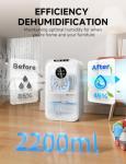 Quiet 2200ML Dehumidifier with Auto Shut Off