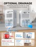 Quiet 2200ML Dehumidifier with Auto Shut Off