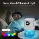Portable 1700ML Ultra Quiet Dehumidifier for Home