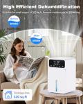 1500ml Portable Dehumidifier with 3 Modes