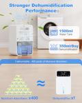 1500ml Portable Dehumidifier with 3 Modes