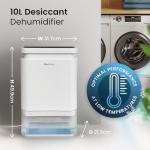 Pro Breeze® 10L Dehumidifier with Timer and Filter