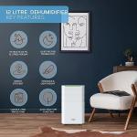 WiFi-Enabled 12L Digital Dehumidifier with Timer