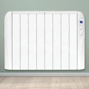 Futura 2000W White Electric Radiator Heater with Timer