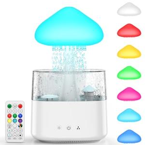 Mushroom Humidifier with Remote and Mood Light