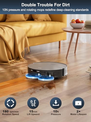 TAB Fairy10 Robot Vacuum & Mop Combo – 6000 Pa