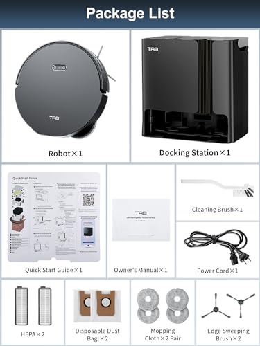 TAB Fairy10 Robot Vacuum & Mop Combo – 6000 Pa