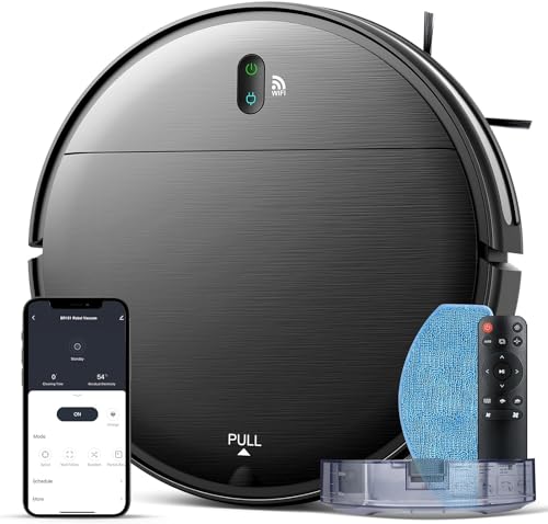 2-in-1 Robot Vacuum and Mop Combo, Wi-Fi Enabled