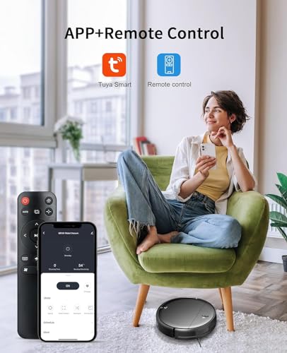 2-in-1 Robot Vacuum and Mop Combo, Wi-Fi Enabled