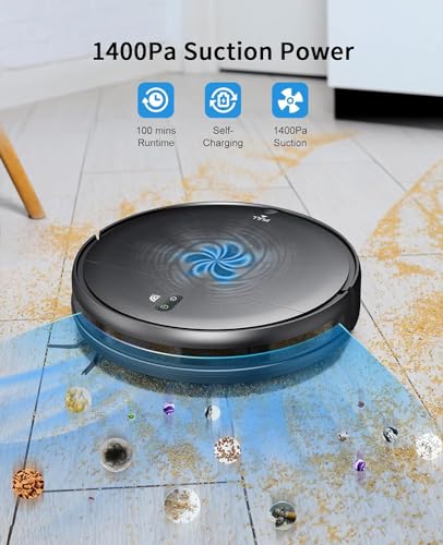 2-in-1 Robot Vacuum and Mop Combo, Wi-Fi Enabled