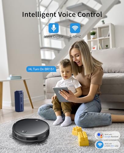 2-in-1 Robot Vacuum and Mop Combo, Wi-Fi Enabled