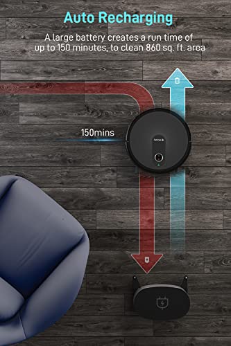 WiFi Robot Vacuum, Self-Emptying, 3kPa Suction, Ultra-Slim Quiet
