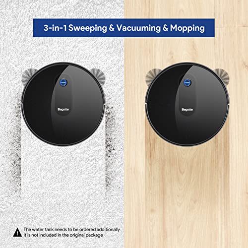 Bagotte Super-Thin Robot Vacuum with Strong Suction