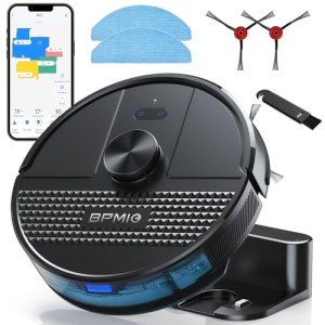 BPMIO Robot Vacuum and Mop Combo with LiDAR