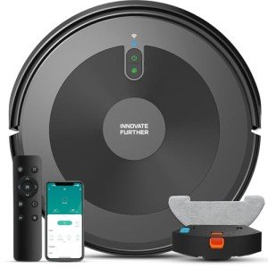 Smart Robot Vacuum & Mop Combo with Strong Suction