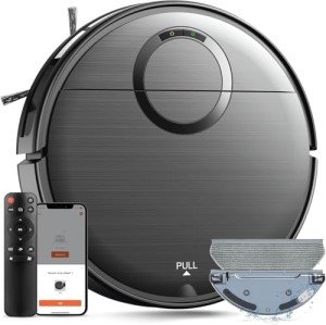 2-in-1 Robot Vacuum and Mop with Wi-Fi Control