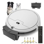 Tangle-Free Robot Vacuum for Pet Hair and Floors
