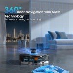 3-in-1 Robot Vacuum and Mop with LiDAR Navigation
