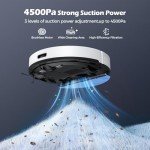 Lubluelu 3-in-1 Robot Vacuum and Mop 4500Pa